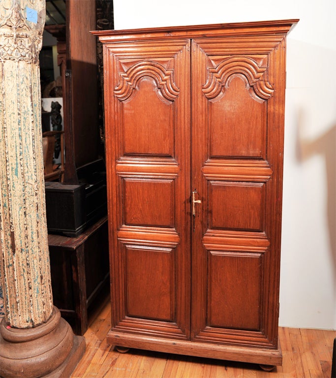 Teak French Colonial Armoire