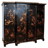 Early 19th century English Chinoiserie Gents Wardrobe