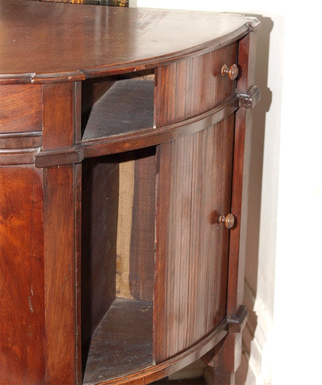 19th Century LOUIS XVI DEMILUNE CABINET