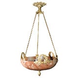 stunning alabaster french scoop with delicate trimmings