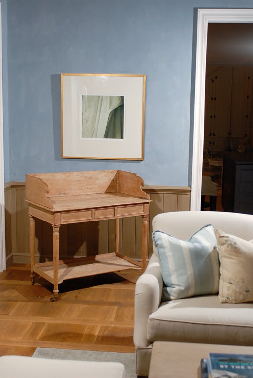 English wash stand made of bleached oak