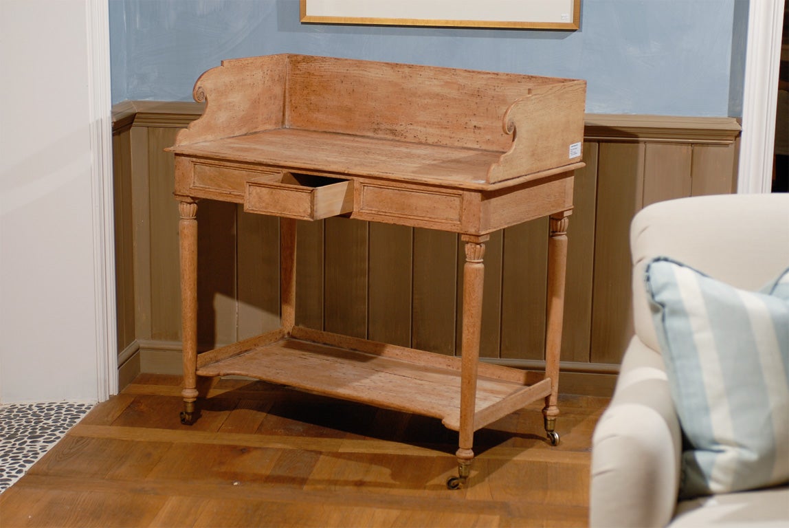 Oak English Wash Stand For Sale