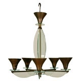 Vintage Arte Moderne Chandelier