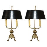 A Pair of Austrian Secessionist brass Table Lamps