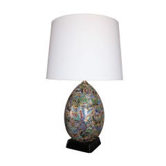 A Modernist cloisonne Table Lamp