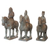 Tang Dynasty terra cotta horses and riders