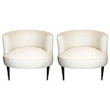 Used Pair of Tub Chairs in Natural Linen