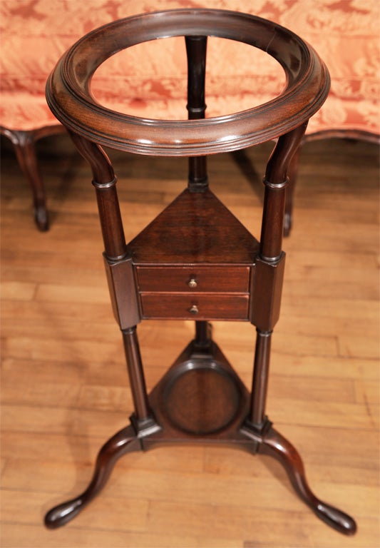 English, mahogany wigstand