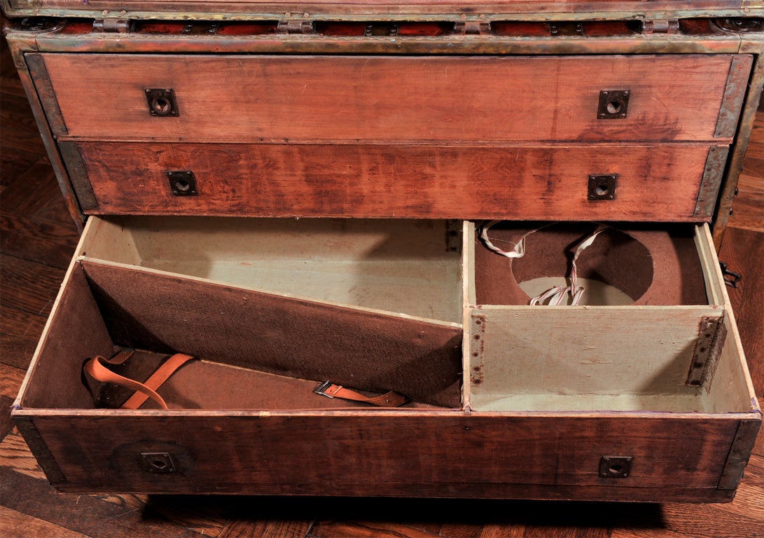 19th C. Theatrical Dresser Trunk by Stallmans, American, c. 1880 3