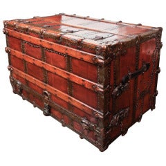 19th C. Theatrical Dresser Trunk by Stallmans, American, c. 1880