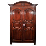 Antique 18th Century Louis XV Provincial Chestnut Armoire