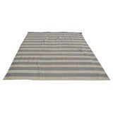 Blue/Gray and Ivory Stripe Rug