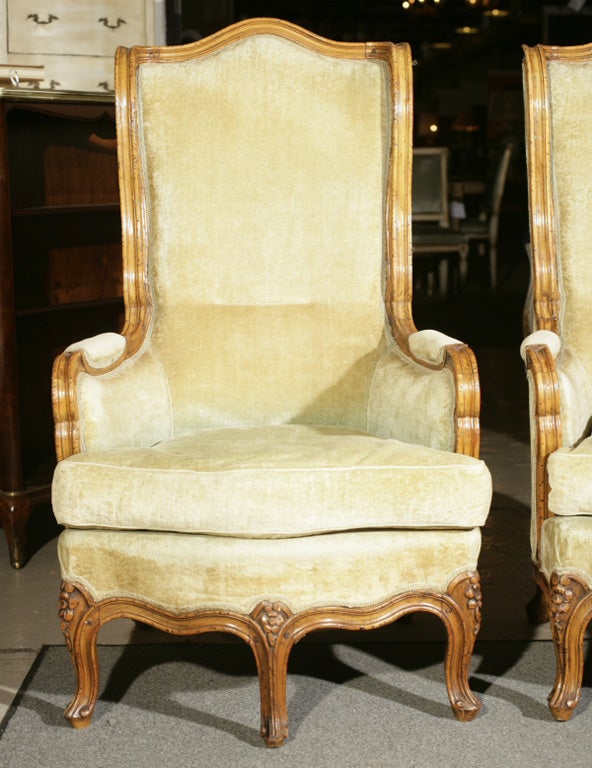 Pair of French Provincial Armchairs In Good Condition In Stamford, CT