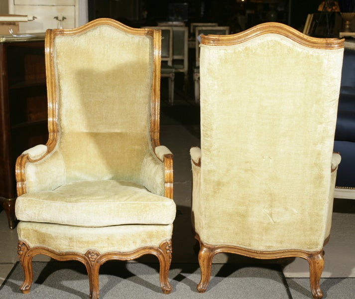 Mid-20th Century Pair of French Provincial Armchairs