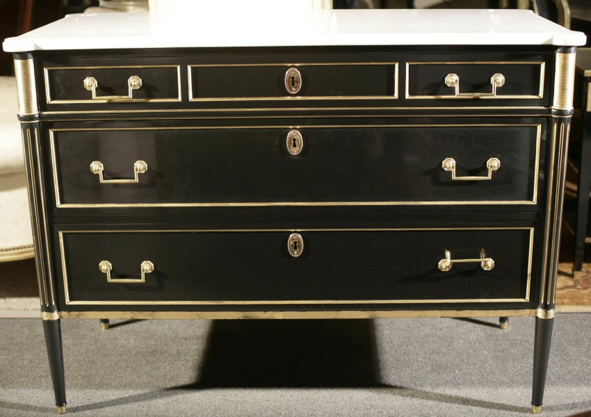 Maison Jansen Marble Top Commode