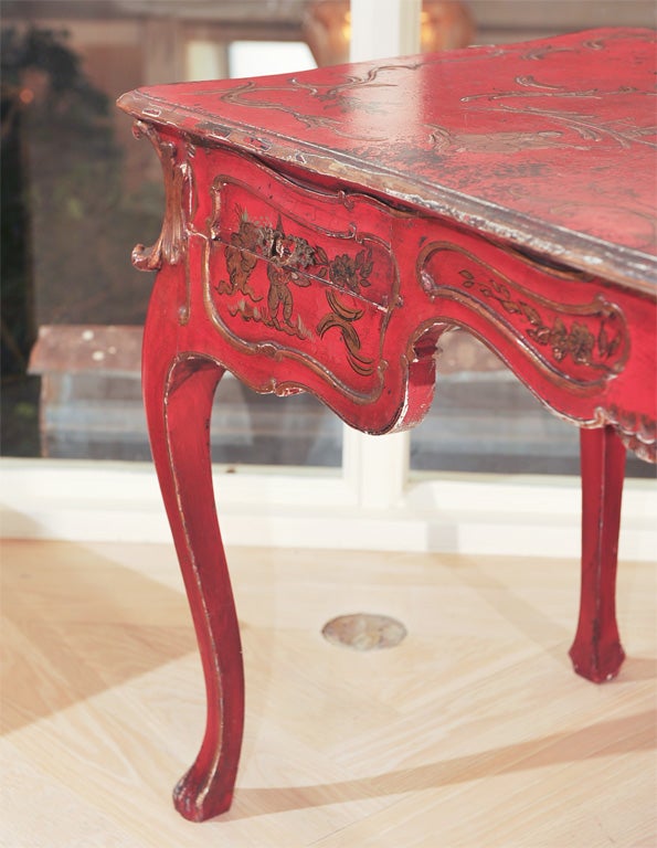 Red Lacquered Desk 3