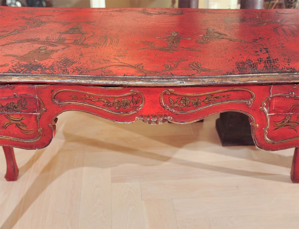 Red Lacquered Desk 5
