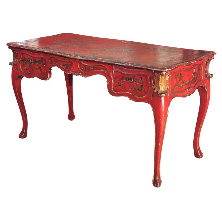 Red Lacquered Desk