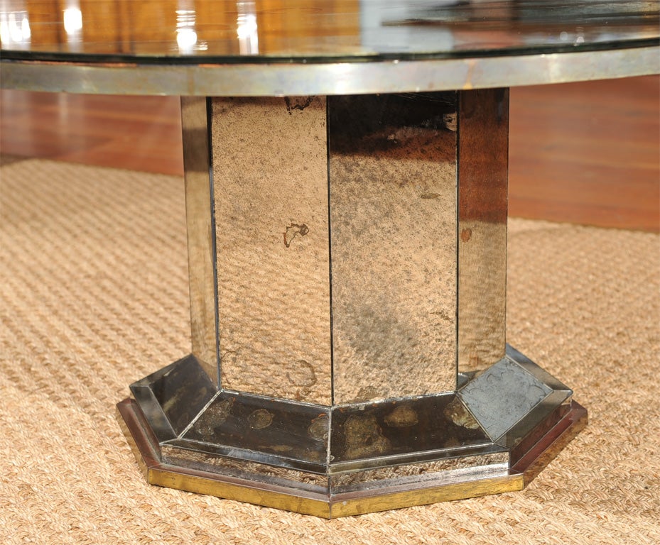 Glass Mirrored Coffee Table