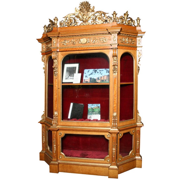 An Important English Display or Gun cabinet For Sale