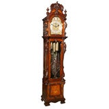 An English late 19th century 9 tube Exhibition clock