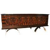 French Art Deco Exotic Macassar Ebony "Mushta" Buffet/ Sideboard