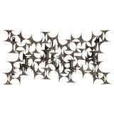 Modern Brutal Style Metal Wall Sculpture