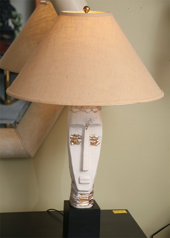 Unique Head Sculpture Table Lamp at 1stDibs