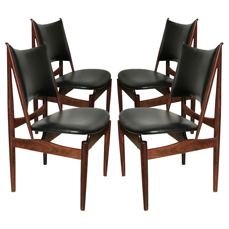 Set of 4 Finn Juhl Egyptian Chairs