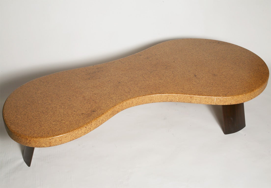 Paul Frankl Cork "Big Foot" coffee table