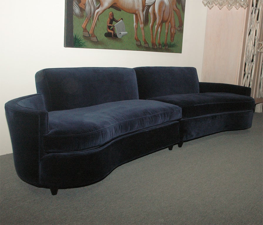 Mid-20th Century STUNNING HOLLYWOOD REGENCY STYLE TWO PIECE SOFA