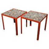 Beautiful Pair of Abalone Shell Side Tables 11