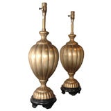 PAIR OF ELEGANT BRASS LAMPS BY MARBRO LIGHTING COMPANY