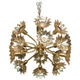 BRASS SPUTNIK FLOWER CHANDELIER