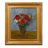 'Flowers'  still life painting by Dyakov (1929-2008)