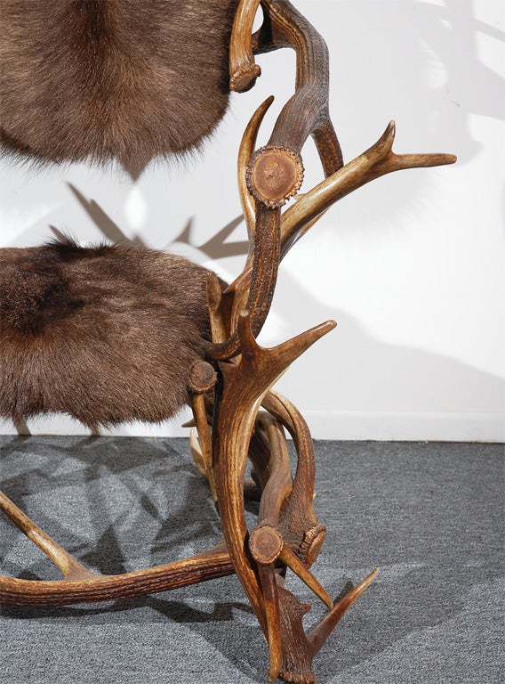 deer hide chair