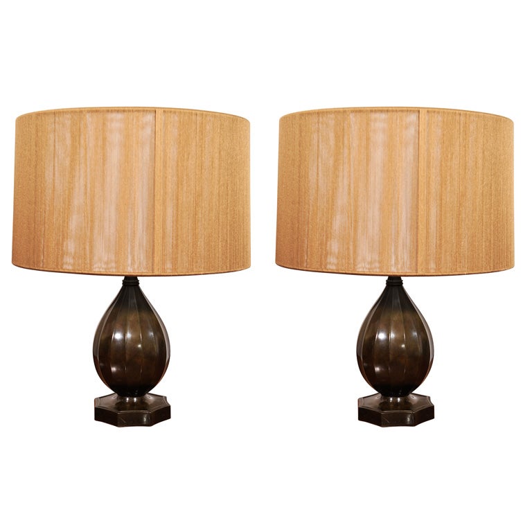 A Pair of Lamps by Just Andersen