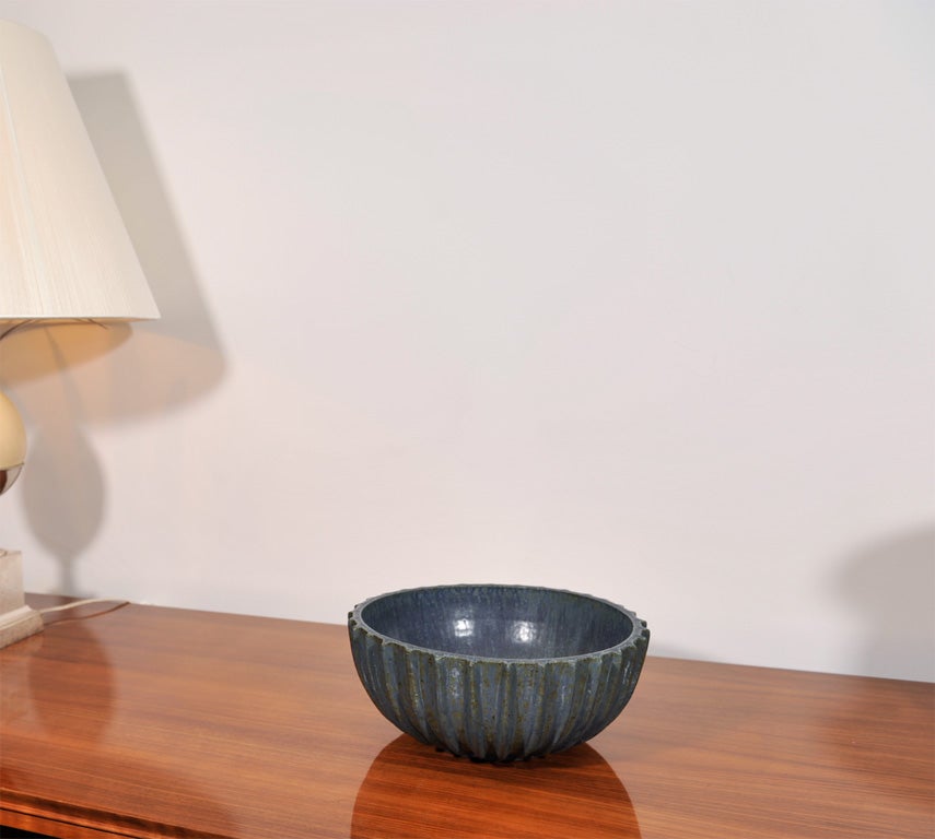 Danish Stoneware Bowl by Arne Bang