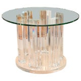 Skyscraper Style Lucite Dining Table Base