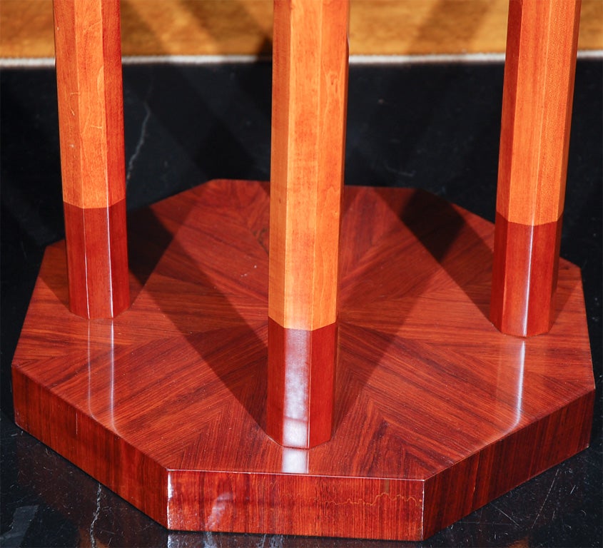 French Amazing Marquetry Side Table