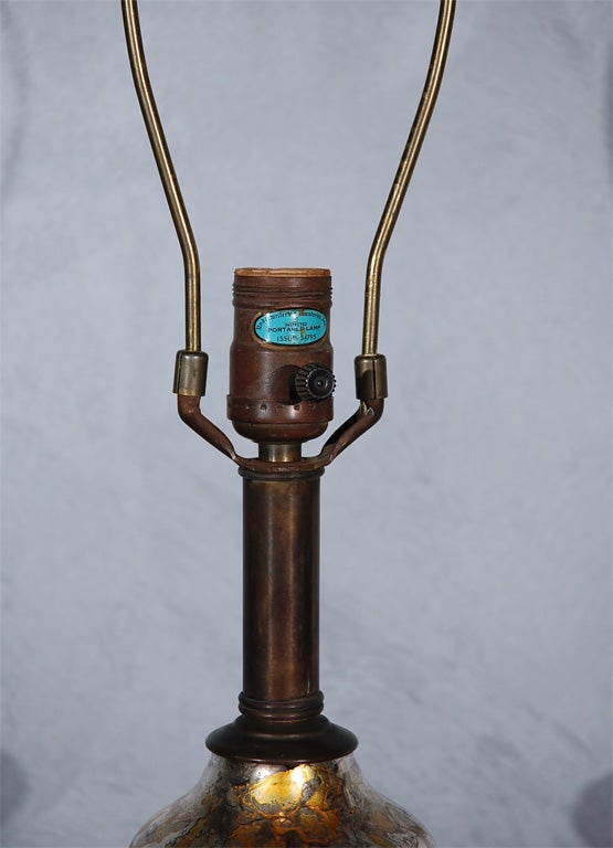 Italian Mercury Glass Table Lamp