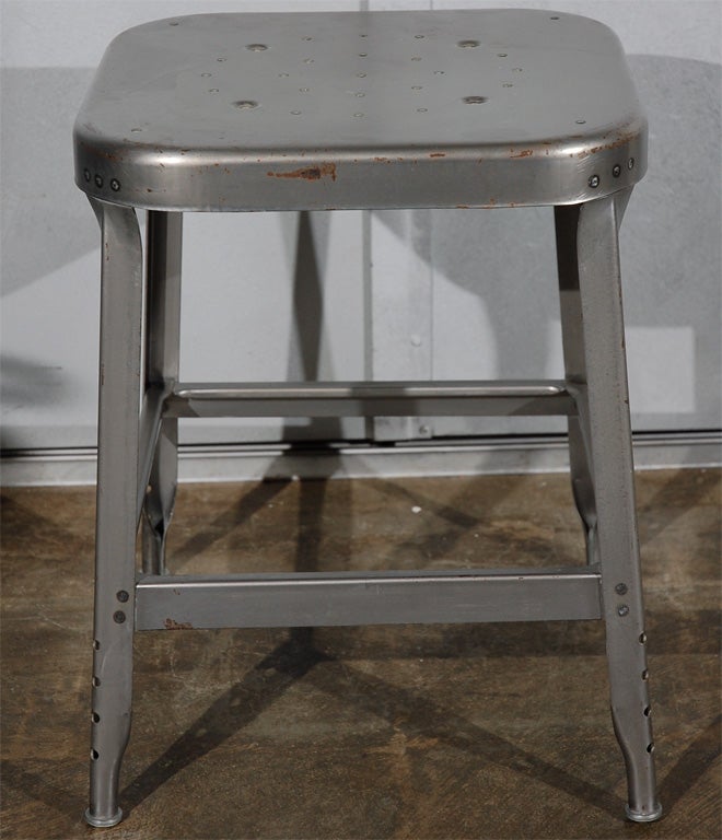 Mid-20th Century Metal Stool For Sale