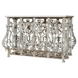 Fine wrought iron console