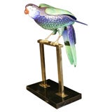 Mangoni life size ceramic parrot