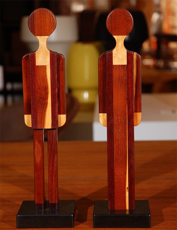 Late 20th Century Pair of wooden 
