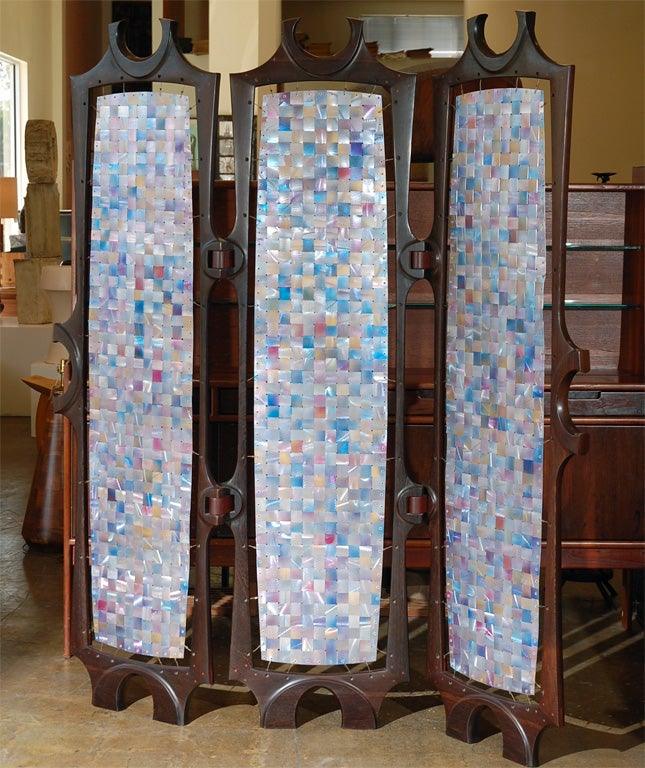 Hand made wenge and metal screen by Bud Tullis