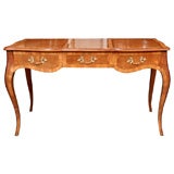 Louis XV Style Burl Olive Writing Table, Circa 1950
s Louis XV Style Burl Olive Writing Table, Circa 1950
s
