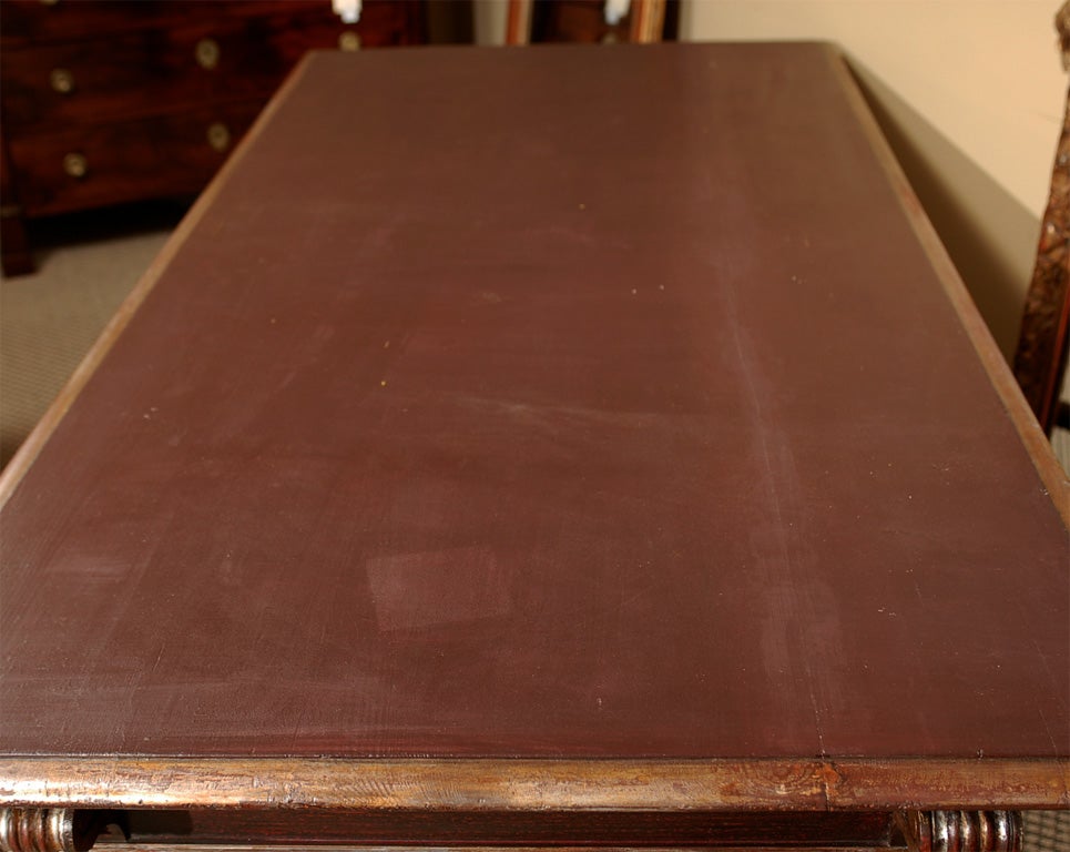 Late 19th Century Italian Painted Library Table 1