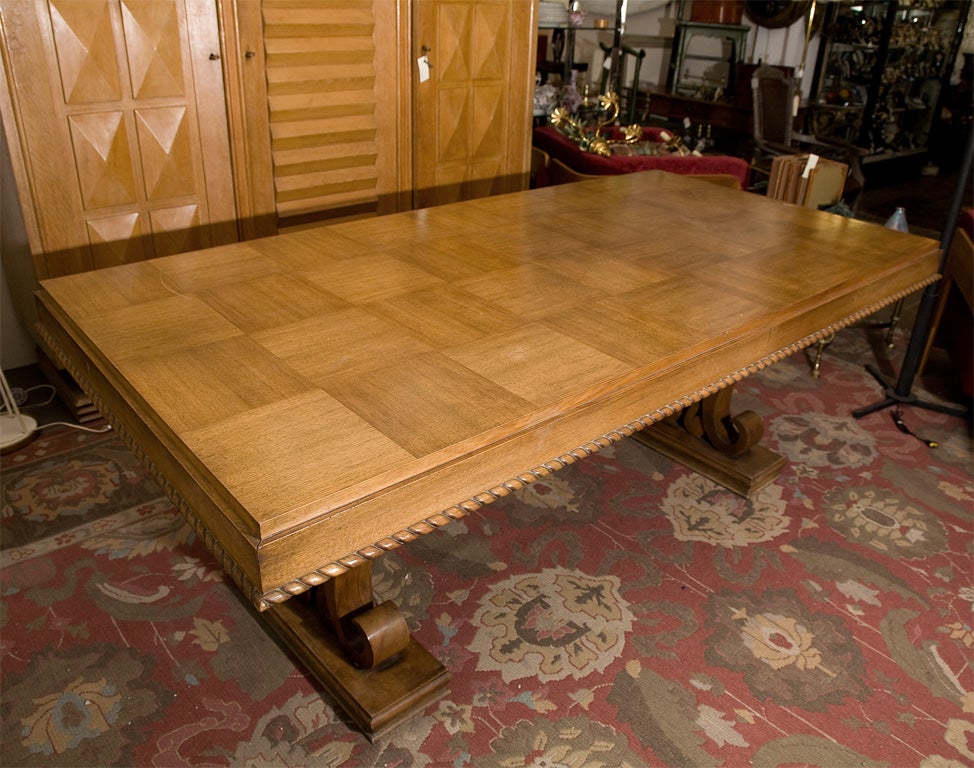 Mid-20th Century French Art Nouveau Dining Table For Sale