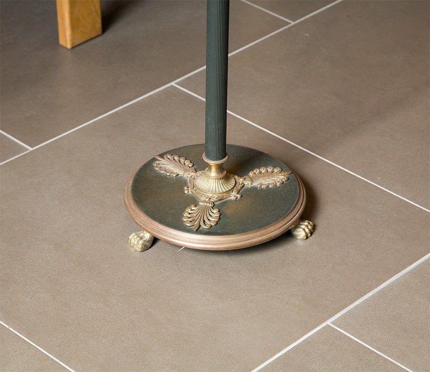 Mid-20th Century Bronze French Empire Style Floor Lamp